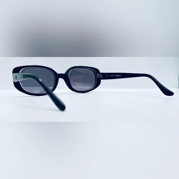 Ellen Tracy Black Oval Sunglasses Frames Only - Picture 5 of 8